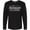 AB-Black, variant on Inktastic From Sacramento California in White Distressed Text Long Sleeve T-Shirt