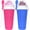 Blue+Pink, variant on 2 count Slushie Maker Cup, Quick Frozen Magic Cups for Homemade Milk Shake Ice Maker, Double Layer Squeeze Slushy Maker Cup, Birthday Gifts for ,,Family (+, 350ML)