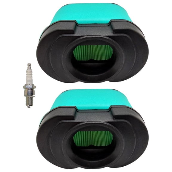 2PK Air Filter With Spark Plug For John Deere D170 LA150 Z245 Z425 Fits GY21057