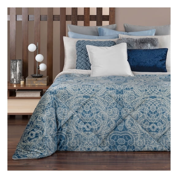 Cobertor Premium + Fundas Esquimal Edredón Invernal Matrimonial (Arabella 1.80 x 2.20 m)