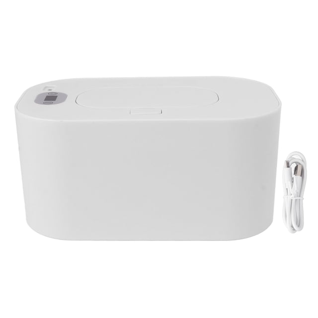 Calentador de toallitas húmedas para bebés, portátil, con temperatura constante y USB, ajuste de temperatura, dispensador de calentador de 5 V, color blanco