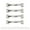 Silver, variant on Tizuqe Pack Of 4 Iron Handles for Wood Fence Gates Metal Furniture Knob Home Hardware