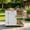 White, variant on 40.5‘’ Outdoor Kitchen Island with Stainless Top, Towel and Spice Racks for Patio and Outdoor,