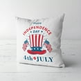 thumbnail image 2 of Pillow Protectors Covers 18x18 inches Set of 2 Soft Independence Day Decorative Pillow Cases for Couch, Living Room, Bedroom, and Car, 2 of 5