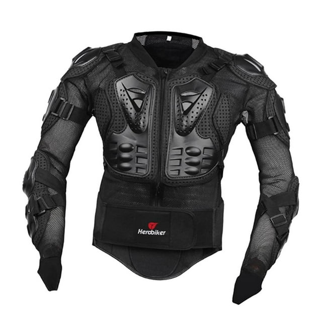 funtasica Motorcycle Full Body Jacket Spine Chest Shoulder Protection Gear XL