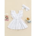 thumbnail image 4 of Kiapeise Baby Girls Suspender Dress Infant Embroidered Straps Skirt Overall Dresses Winter Fall Clothes, 4 of 9