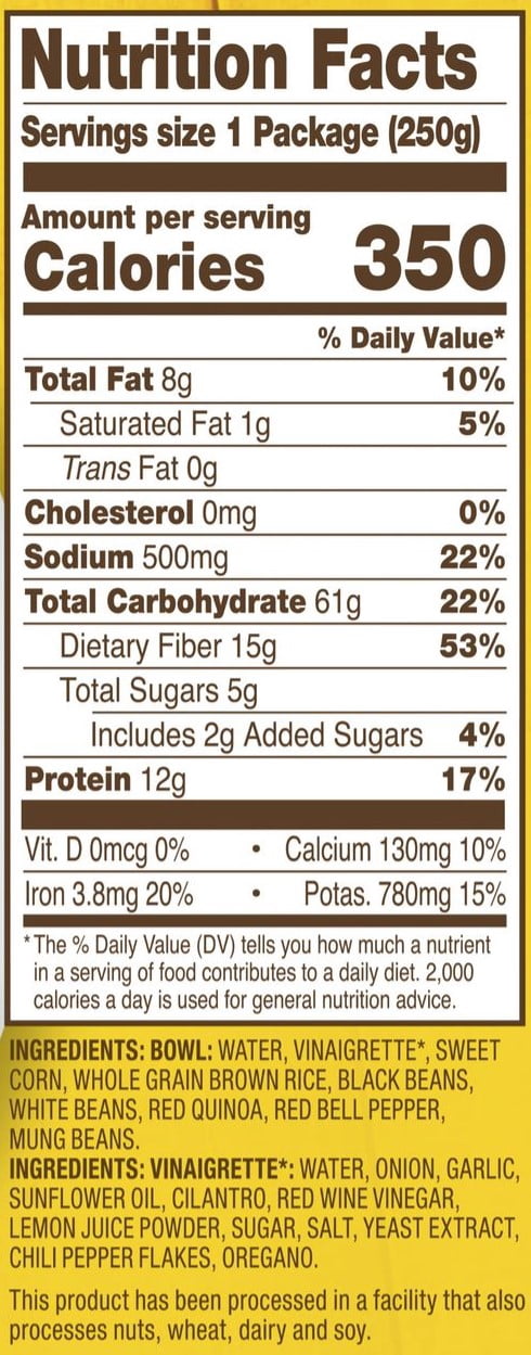 (6 pack) Tasty Bite Mexican Style Protein Bowl, Plant Based All Natural Shelf-Stable, 8.8 oz
