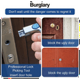 thumbnail image 7 of 2 Pack Door Hole Cover Plate, Door Knob Handle Hole Filler Plate,Metal Connecting Screws Deadbolt Cover Plate (Black), 7 of 7