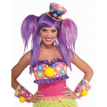 Circus Sweetie Adult Mini Top Hat Halloween Costume Accessory