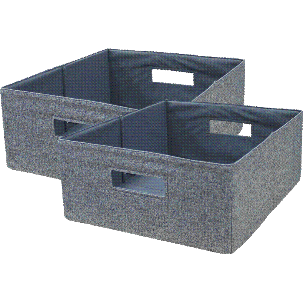 Better Homes & Gardens HalfSize Fabric Storage Bin 2Pack, Multiple