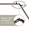thumbnail image 3 of Aldo 13/16" 6-Sided Bay Window Curtain Rod - Cocoa, 3 of 3