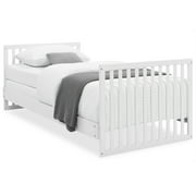 Delta Children Essex Convertible Mini Baby Crib with 2.75-Inch Mattress, Grey w/Natural