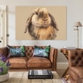 thumbnail image 3 of A Cute Rabbit with Drooping Ears Canvas Art Poster And Wall Art Picture Print Modern Family Bedroom Decor Posters,Unframe-style,08x12inch(20x30cm), 3 of 8