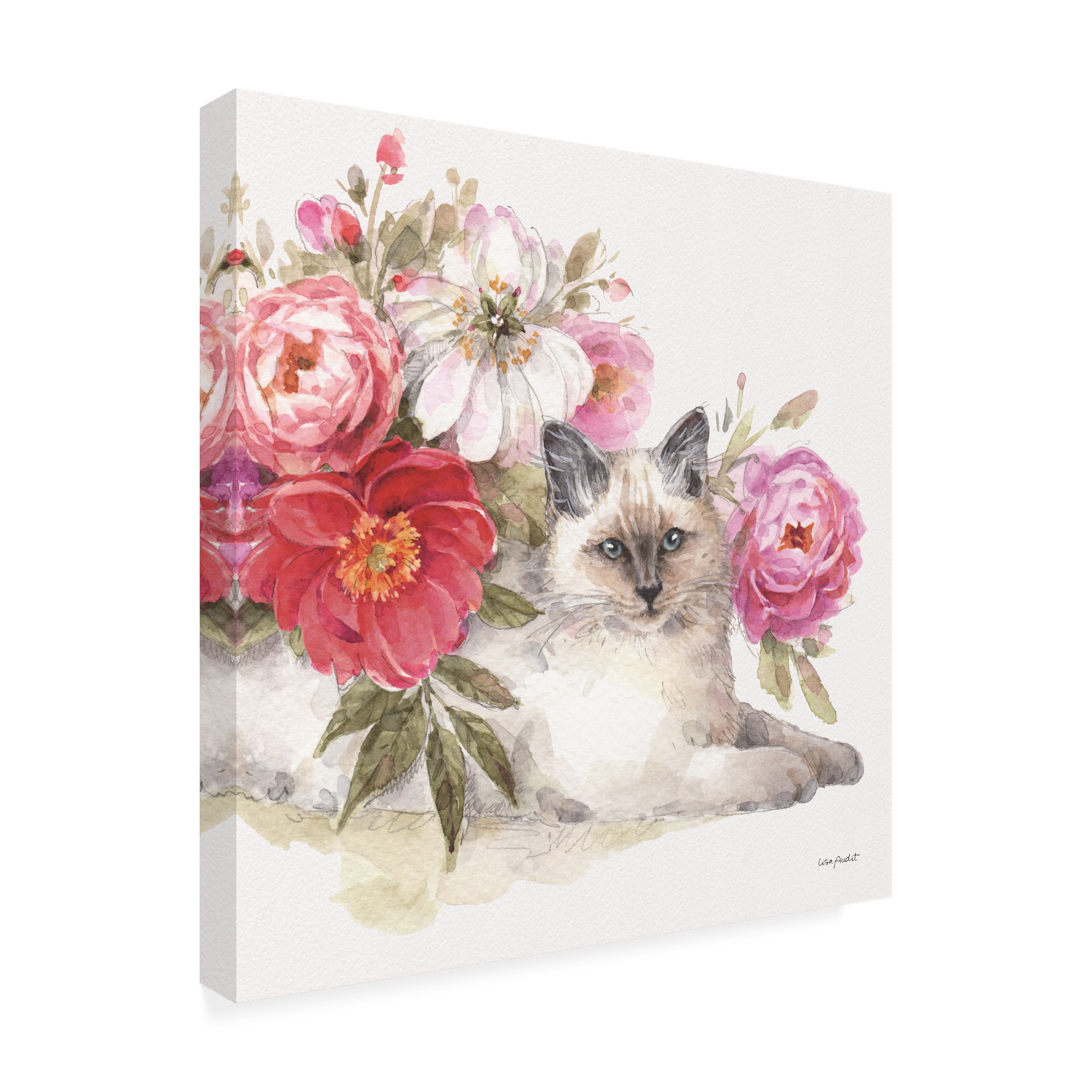 Lisa Audit 'Obviously Pink 21 Square' Canvas Art