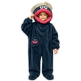 thumbnail image 4 of Cozy Fuzzy Big Mouth Monster Onesie, Warm Long Sleeve Pajamas with Shoe, Loose Fit, Home Casual Wear, Suitable for Sleep and Relaxing(Gray-with Shoe,100cm), 4 of 6