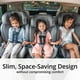thumbnail image 3 of Chicco OneFit™ ClearTex® Slim All-in-One Car Seat, Rear-Facing Seat for Infants 5-40 lbs., Forward-Facing Car Seat 25-65 lbs., Booster 40-100 lbs., Convertible Car Seat | Slate/Grey, 3 of 5