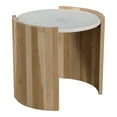 thumbnail image 3 of Moe's Home Collection Dala Side Table White Stone Side Tables, 3 of 7