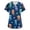 Blue, variant on Scrubs for Women Tops Oversized Casual Animal Printed Nurse Scrubs V Neck Stretchy Short Sleeve Shirt Lightweight Medical Womens Uniform Tops with Pockets, Beige 3XL