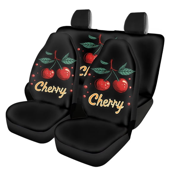 Pzuqiu Cherry Non-Slip Automotive Vehicle Cushion, Easy to Install Breathable Fit for Van