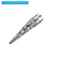 thumbnail image 3 of Uxcell 41mm Corsage Decorative Holder Brooch Pin Vase Pocket Boutonnieres Holder Silver Tone 15 Pcs, 3 of 6