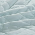 thumbnail image 6 of Chezmoi Collection 7-Piece Graceful Pale Blue Floral Chenille Pom Pom Embroidery Comforter Set, Full, 6 of 9