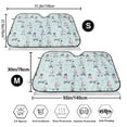 thumbnail image 3 of Daiia Poodle Playing Skateboard Windshield Sun Shade for Car SUV Truck (Small ), Car Sun Shade Windshield, Car Shades for Front Windows, Sunshade for Car Windshield, 3 of 7