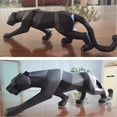 thumbnail image 3 of Leopardo, Figurita De Animal, Estilo Geométrico, Artesanía De Resina, Animal, Hogar, Sala De Estar, Decoraciones, Adornos De Escultura De Leopardo Eigraketly HA044459-04, 3 of 6