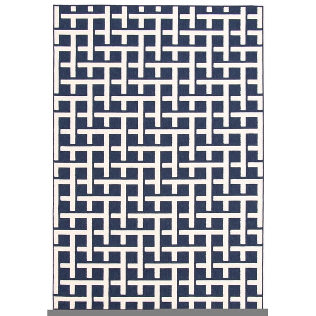 Tapis Intérieur/Extérieur pour Balcon, Patio et Jardin ECARPET Villa Bleu