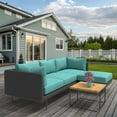 thumbnail image 7 of Covers & All Sunbrella Sectional Sofa Cushions 5″ Thick, Foam Seat & Polyfill Back UV Proof Couch, 7 of 7