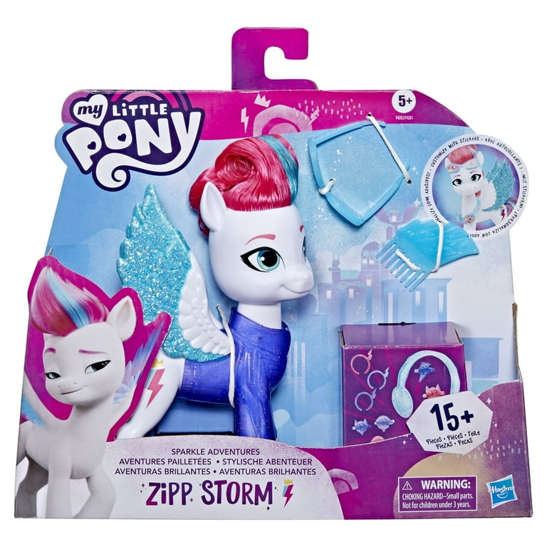  My Little Pony Toys Zipp Storm Style of The Day, 5-Inch Hair  Styling Dolls with Fashions, Toys for 5 Year Old Girls and Boys : Toys &  Games