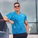 thumbnail image 4 of Fotbe Winter With Snowflakes Camiseta Polo de Golf para Hombre con Estampado – Camisa Deportiva Transpirable con Cuello Abotonado-Large, 4 of 6
