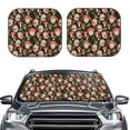 thumbnail image 2 of Kll Edgehog And Mushrooms Windshield Sun Shade 2-Piece Foldable Car Front Window Sunshade For Most Sedans Suv Truck - Auto Sun Blocker Visor Protector Blocks Max Uv Rays - Large, 2 of 7