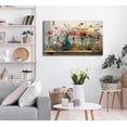 thumbnail image 4 of Retro Farmhouse Wildflowers Canvas Wall Art with Colorful Glass Bottles Design Framed Artwork Prints Wall Decor for Living Room Bedroom Bathroom Home Decoration, 4 of 9