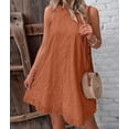 thumbnail image 5 of Swimsuit Cover Up for Women Crochet Hollow Out Summer Dresses for Women Orange XXL, 5 of 9