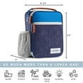 thumbnail image 3 of Fit+Fresh Insulated Lunch Bag for Adults, Perfect for Work, Reusable, Thayer Corduroy Blue, 3 of 7
