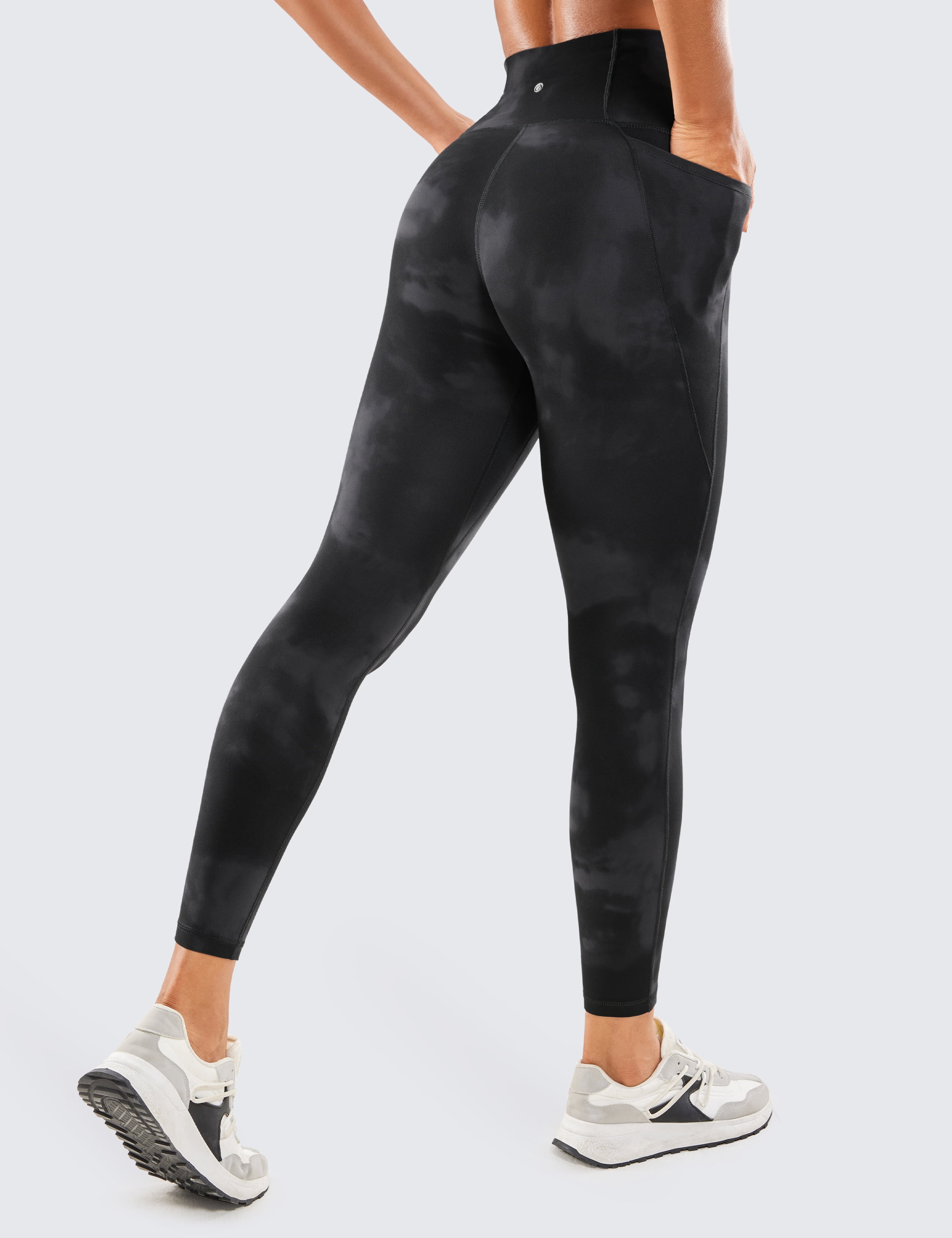 CRZ YOGA Womens Butterluxe Workout Leggings 25 Inches High Waisted Yoga Pants with Pockets