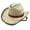 A-BK1, variant on Classic Cowboy Hat Western Headwear Outdoor Riding Beach, D-Black
