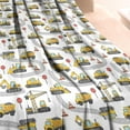 thumbnail image 3 of Cartoon Construction Vehicles Roads Blanket,Comfortable Soft Flannel Throw Blanket,All Season,Warm Lightweight Blankets for Sofa Bed Couch Living Room Chair,40"x50", 3 of 4