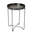 thumbnail image 1 of Gild Design House Brinley Black Metal Side Table with Removeable Tray, 1 of 3