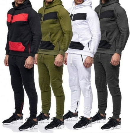 Comfy Hoodie Set - New Mens Tracksuit Jogging Top Bottom Sport Sweat Suit Hoodie Trousers Pants Set