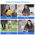 thumbnail image 6 of Qoosea Wearable Blanket Hoodie Oversized Sherpa Wearable Blanket Warm Fuzzy Sweatshirt with Gaint Pocket Giant Blanket for Adult Men Women Teens Girls Boys Grey, 6 of 6