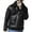 Black #01, variant on Nmnitkp Leather Jacket Men - Cafe Racer Style Real Lambskin Leather Motorcycle Jackets & Jackets for Men Warm and Wear-Resistant Jacket Plus Size with Zipper Pockets