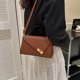 thumbnail image 3 of Bolso retro Simple nueva moda casual cuero artificial hombro colgado pequeño bolso chicaMarrón oscuro, 3 of 5