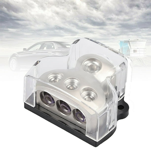 3Way Distribution Block Car Audio Power Wire Splitter 1*0 Gauge in 3*4