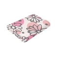 thumbnail image 3 of Pastel Flower Geometry Throw Blanket, Anti-Pilling Ultra-Soft Micro Fleece Cover Blanket for Bed Sofa, for All Seasons, 40"x30", 3 of 9