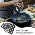 thumbnail image 2 of Spice Labels Black PVC Waterproof for Kitchen Supplies Use 8 Sheets, 2 of 9