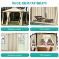 thumbnail image 5 of Pro Space 50" x 120" Indoor/Outdoor Curtains Grommet Curtain (1 panel - Beige), 5 of 8