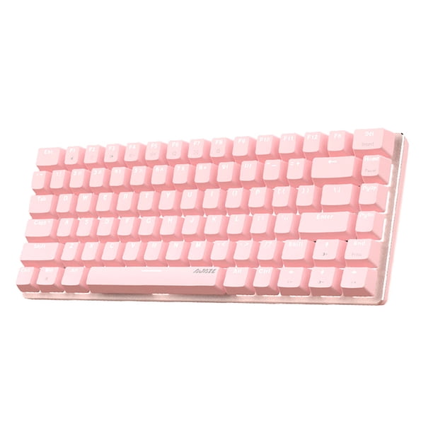 Sidaley Teclado de trabajo mecánico de plástico para computadora AK33 diseñado para Windows 7/8/10 Office 82 Keys Keypad Laptop Supplies Juegos de teclado y mouse para computadora No.13