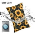 thumbnail image 6 of Salouo Scottish Blue Plaid Sunflower Pattern Pillow Cases,1PC Pillow Covers with Envelope Closure Decorative Pillow Case for Bed Couch,Pillows Not Included-20"x30", 6 of 6