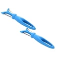 thumbnail image 1 of Oleegame 2 Pcs Raboteuse Double Tête Melon et Fruits Raboteuse Multi-Usage Couteau à Fruits Bleu, 1 of 9